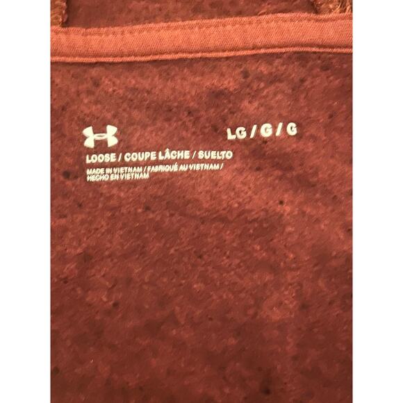 Under Armour Full Zip Burnt Orange Hoodie Size L - Picture 3 of 4